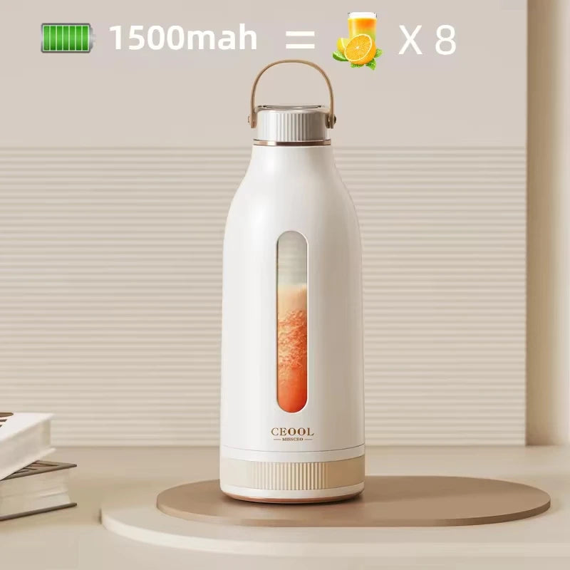 New Electric Blender Juicer USB Fast Rechargeable Mixer Fresh Fruit Grinder Portable Multifunction Cup Shakes Smoothie Maker