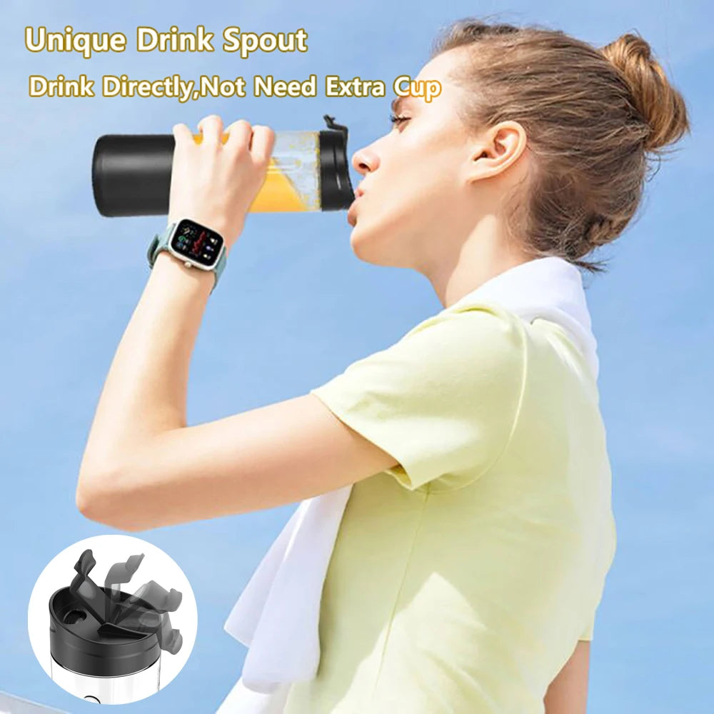 Mini Portable Blender Electric Fruit Juicer Smoothie Orange Fresh Juice Blender Multifunction Rechargeable Portable Mixer