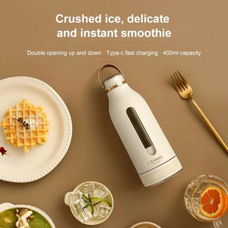 New Electric Blender Juicer USB Fast Rechargeable Mixer Fresh Fruit Grinder Portable Multifunction Cup Shakes Smoothie Maker